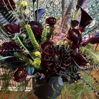 Root + Petal Floral - Dark flowers to celebrate new baby. - Floral Designers Near Me