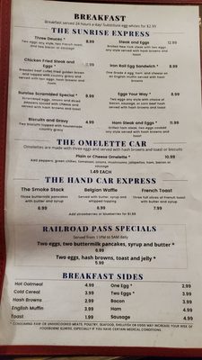 Menu photo 4 Iron Rail Café Henderson, NV