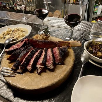 Old Brea Chop House - Chef's Cut Tomahawk for Two - comes with two sides and a buttercake - Steakhouses Near Me - Brea, California Old Brea Chop House - Chef's Cut Tomahawk for Two - comes with two sides and a buttercake - Steakhouses Near Me - Brea, California