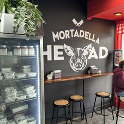 Mortadella Head - Take home meals , some inside seats