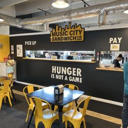 Music City Sandwich - Awesome space! Front counter