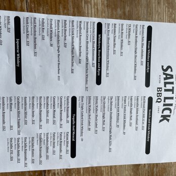 The Salt Lick BBQ - Drink menu - Barbeque Near Me - Round Rock, Texas The Salt Lick BBQ - Drink menu - Barbeque Near Me - Round Rock, Texas