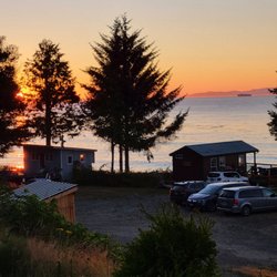 Whiskey Creek Beach NW - View from main driveway near our tent site.