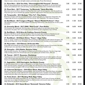 We Olive & Wine Bar - Red wine menu - Wine Bars Near Me - Los Gatos, California We Olive & Wine Bar - Red wine menu - Wine Bars Near Me - Los Gatos, California