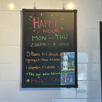 Holy Taco - Happy Hour prices - Tacos Near Me - Orem, Utah