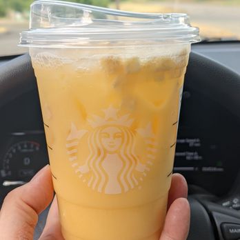 Starbucks - Paradise refresher (pineapple with coconut beverage). Too sweet, but was much better watered down. - Coffee & Tea Near Me - Nashville, Tennessee Starbucks - Paradise refresher (pineapple with coconut beverage). Too sweet, but was much better watered down. - Coffee & Tea Near Me - Nashville, Tennessee