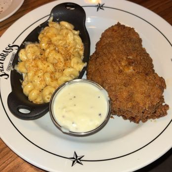 Saltgrass Steak House - Chicken fried chicken with Mac & cheese - Steakhouses Near Me - Omaha, Nebraska Saltgrass Steak House - Chicken fried chicken with Mac & cheese - Steakhouses Near Me - Omaha, Nebraska