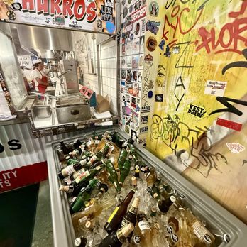 The Taco Stand - Freezer with all kind of beverages, right by the main entrance, grab and pay - Mexican Near Me - Miami, Florida