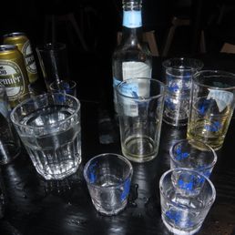 Soju and beer bomb! Soju and beer bomb!