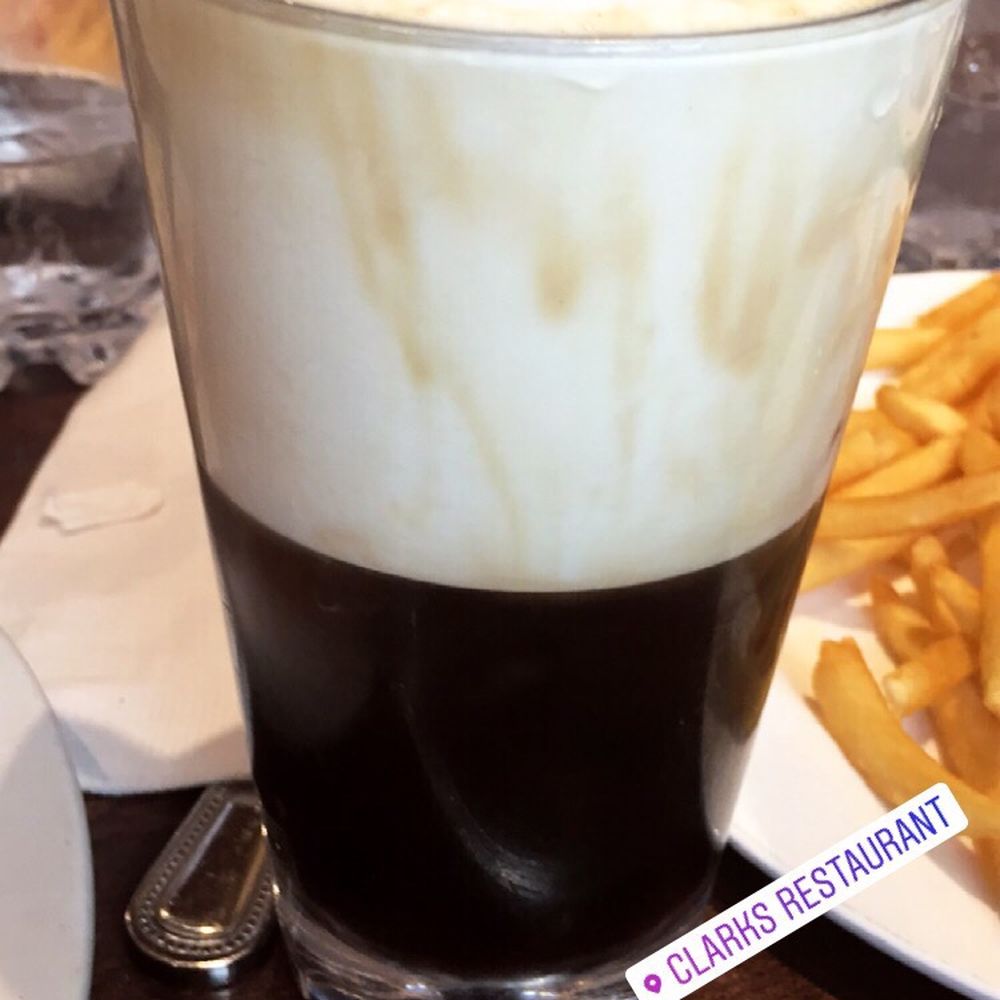 Clark's Restaurant - My iced coffee topped with steamed milk. - Diners Near Me - Brooklyn, New York Clark's Restaurant - My iced coffee topped with steamed milk. - Diners Near Me - Brooklyn, New York