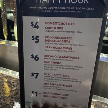 BJ's Restaurant & Brewhouse - Happy Hour Menu - New American Near Me - Roseville, California BJ's Restaurant & Brewhouse - Happy Hour Menu - New American Near Me - Roseville, California