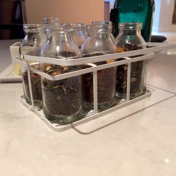 Manhattan Grill - Different sorts of tea to sample before ordering (smell only of course) - Steakhouses Near Me - London, XGL