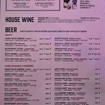 On Tap - Menu as of 10/22/2025 - Gastropubs Near Me - Milwaukee, Wisconsin