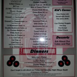 Howie's Family Restaurant - The Menu