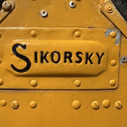 Name plate from an old Sikorsky helicopter Name plate from an old Sikorsky helicopter
