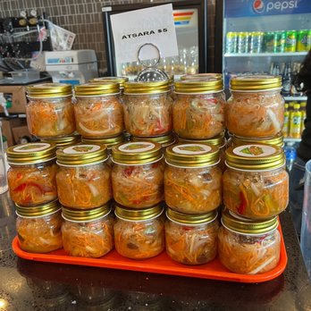 Pistahan - Atsara: Pickled papaya. Hmmm didn't know lunch buffet only. Cost $23 (weekends) - Filipino Near Me - San Leandro, California Pistahan - Atsara: Pickled papaya. Hmmm didn't know lunch buffet only. Cost $23 (weekends) - Filipino Near Me - San Leandro, California