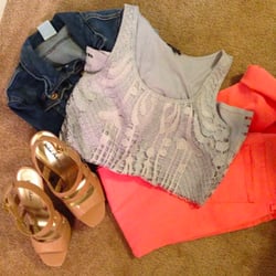 Client was about to donate the tank, but we rescued it and showed her how to wear it with items she already had in her closet.