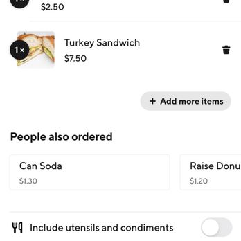 Edna's Donuts by George - DoorDash Price w/ tax With Turkey Lunch Sandwich Still under $30 - Donuts Near Me - Hayward, California