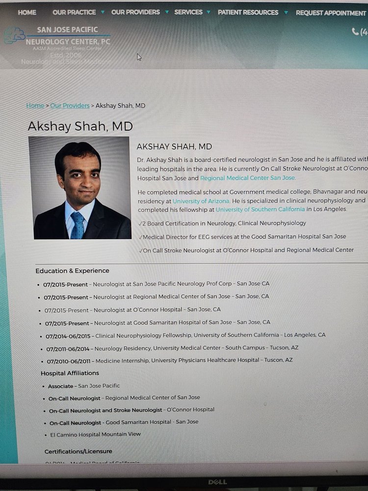 San Jose Pacific Neurology Center PC - patient advocate in San Jose, CA