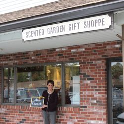 The Scented Garden Gift Shoppe - Outside of storefront, located in the Wilbraham Shops