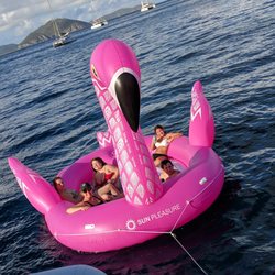 Sailing Kuma Too - Chuckles, 15-foot Giant Flamingo