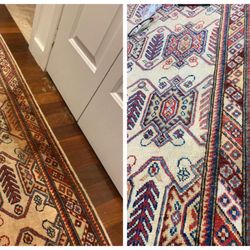 Pronto Rug Wash & Repair - Before and after stain removal.