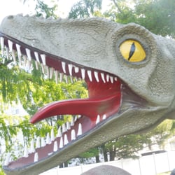 Velociraptor & Allosaurus Statues
