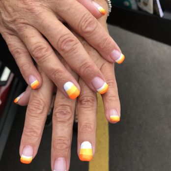 Nail Palace - Candy corn art nails - Massage Near Me - Seaford, New York