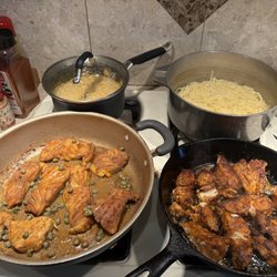 Gulf Coast Seafood - Fresh grouper piccata & blackened grouper for the WIN!