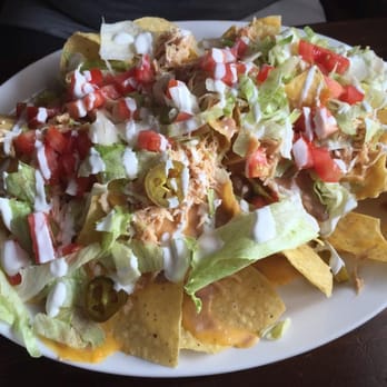 La Hacienda - Chicken nachos. Most if the cheese was on the bottom. - Mexican Near Me - Dover, Delaware La Hacienda - Chicken nachos. Most if the cheese was on the bottom. - Mexican Near Me - Dover, Delaware