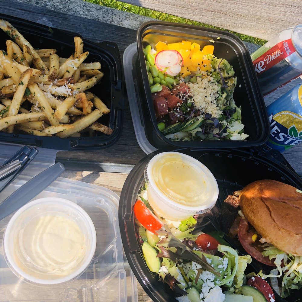 Cactus Club Cafe - Truffle fries & cheddar burger w/side salad - Canadian (New) Near Me - Vancouver, British Columbia Cactus Club Cafe - Truffle fries & cheddar burger w/side salad - Canadian (New) Near Me - Vancouver, British Columbia