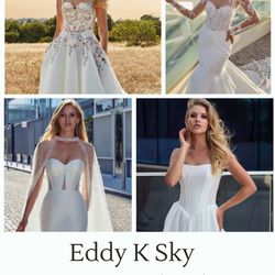 Fabulous new collection from Eddy K Bridals are here for a limited time. 
Call for your appointment to book a convenient time on line