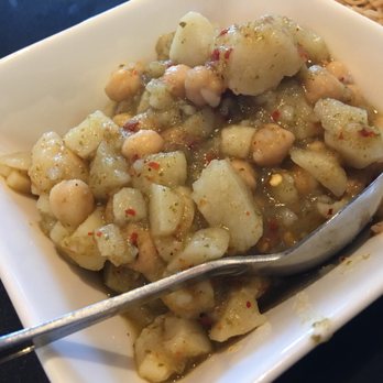 De Afghanan Kabob House - Unknown Spicy dish of Potato's and Garbanzo Beans. - Afghan Near Me - Livermore, California