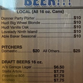 Al's Garage - Menu - Sports Bars Near Me - Las Vegas, Nevada Al's Garage - Menu - Sports Bars Near Me - Las Vegas, Nevada