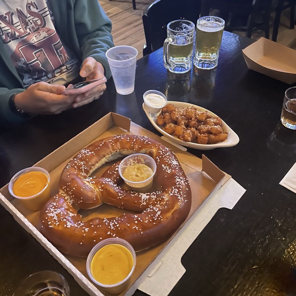 Jumbo Bavarian Pretzel and Authentic Wisconsin Cheese Curds