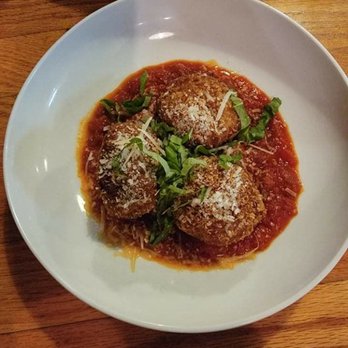 Adamo's - Fried risotto balls with marinara sauce - New American Near Me - Sacramento, California Adamo's - Fried risotto balls with marinara sauce - New American Near Me - Sacramento, California