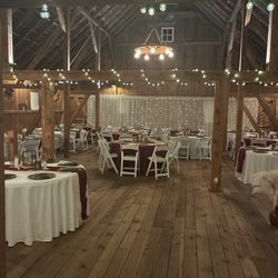 The Barn At Double K Ranch - Upstairs where you eat at weddings and party's.