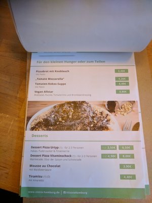 Menu photo 1 Vistro Hamburg, HH Menu photo 1 Vistro Hamburg, HH
