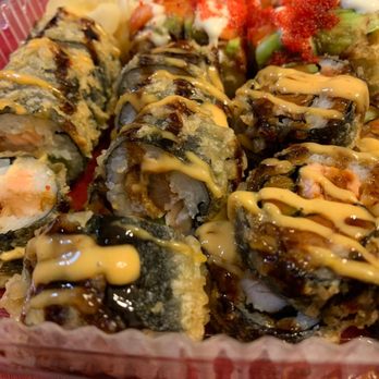 Kai Sushi Bar & Grill - Warm sushi take-home tray focusing on the Tiger Eye and Shrewsbury Maki hand rolls - Sushi Bars Near Me - Worcester, Massachusetts Kai Sushi Bar & Grill - Warm sushi take-home tray focusing on the Tiger Eye and Shrewsbury Maki hand rolls - Sushi Bars Near Me - Worcester, Massachusetts