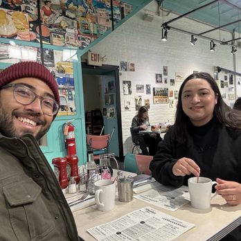 P&G's Pamela's Diner - Wife and I enjoying our coffee - Diners Near Me - Pittsburgh, Pennsylvania P&G's Pamela's Diner - Wife and I enjoying our coffee - Diners Near Me - Pittsburgh, Pennsylvania