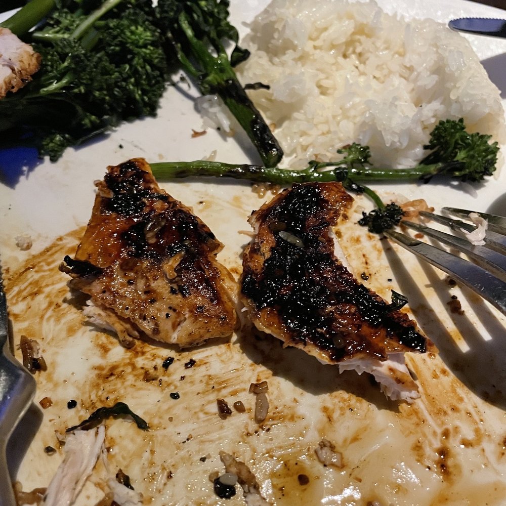 Yard House - Extremely Burnt Chicken. Very Disappointed with the Maui Pineapple Chicken - New American Near Me - Carlsbad, California Yard House - Extremely Burnt Chicken. Very Disappointed with the Maui Pineapple Chicken - New American Near Me - Carlsbad, California
