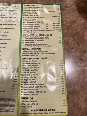 Menu photo 8 Pho ABC Folsom, CA