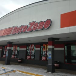 Autozone - Storefront. Winter day.