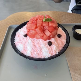 Sul & Beans - Watermelon Bingsu (Seasonal) - Desserts Near Me - Irvine, California