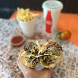 Sonny's Famous Steaks - Loaded Philly Cheesesteak (~$15) Combo (+$6.50)