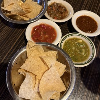 Jose's Mexican Food - Chips & four kinds of chile salsa (there were two more kinds to choose from totaling six flavors) sure to please every member of your group! - Mexican Near Me - Moreno Valley, California Jose's Mexican Food - Chips & four kinds of chile salsa (there were two more kinds to choose from totaling six flavors) sure to please every member of your group! - Mexican Near Me - Moreno Valley, California