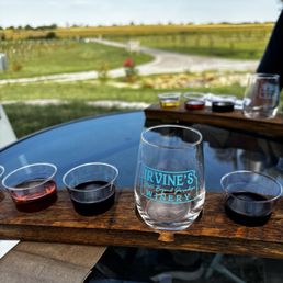 Tasting on the beautiful property Tasting on the beautiful property