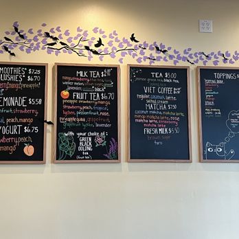 Bubbly Tea - Menu as of 10-20-23 - Coffee & Tea Near Me - Aurora, Colorado