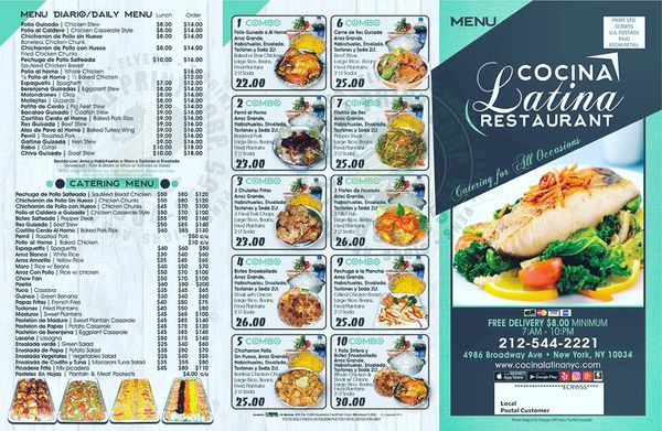 Menu photo 2 Cocina Latina Restaurant New York, NY Menu photo 2 Cocina Latina Restaurant New York, NY