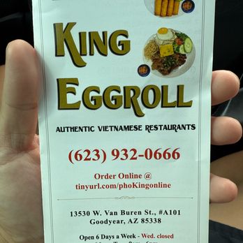 Pho King Eggroll - Menu - Vietnamese Near Me - Goodyear, Arizona Pho King Eggroll - Menu - Vietnamese Near Me - Goodyear, Arizona